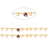 Natural Assorted Stone Column Beaded Chains CHC-K012-02G-08-2