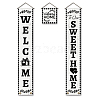 Polyester Hanging Sign for Home Office Front Door Porch Decorations HJEW-WH0023-028-1