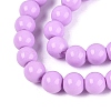 Painted Glass Bead Strands DGLA-S071-6mm-B38-3