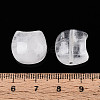 Natural Quartz Crystal Cat Head Shape Beads G-T144-05E-4