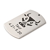 Non-Tarnish 304 Stainless Steel Pendants LS-STAS-C098-01D-P-2