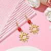 201 Stainless Steel with Acrylic Dangle Earring EJEW-JE05929-2