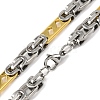 201 Stainless Steel Links Chain Necklace NJEW-F22-39K-GP-2