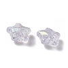 UV Plating Transparent Acrylic Beads OACR-G051-01E-2