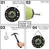 Artsy Woodsy Wheel of the Year Wood Witch Calendar Hanging Wall Decorations HJEW-WH0027-025-6