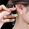 Fashionable Tassel Brass Cuff Earrings WGDF8A9-10-1