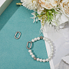 2Pcs 316 Stainless Steel Spring Gate Rings STAS-BBC0007-84-3