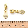 Rack Plating Brass Micro Pave Cubic Zirconia Charms KK-S398-06A-3