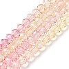 Transparent Painted Glass Beads Strands LS-DGLA-A034-T8mm-A09-2