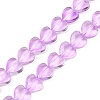 Transparent Glass Beads Strand GLAA-F112-01B-1
