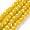 Electroplate Glass Beads Strands EGLA-A044-P6mm-A04-1