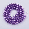 Glass Pearl Beads Strands HY-12D-B15-1