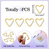 5Pcs Zinc Alloy Spring Gate Rings FIND-TA0009-73J-4