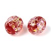 Handmade Foil Glass Beads Strands FOIL-N033-03C-3