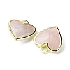 Natural Rose Quartz Pendants G-O204-01E-3