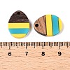 Epoxy Resin & Walnut Wood Pendants RESI-N039-121B-3