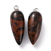 Natural Mahogany Obsidian Pointed Pendants G-F705-01V-P-2