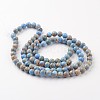 Natural Imperial Jasper Beads Strands X-G-I122-8mm-13-2