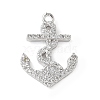 Brass Micro Pave Cubic Zirconia Pendants KK-C086-13P-02-1