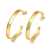 Rack Plating Iron Stud Half Hoop Earrings EJEW-M254-01G-01-1