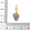 Brass Enamel Fruit European Dangle Charms KK-Z090-08G-06-3