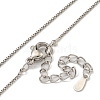 Brass Box Chain Necklaces for Women NJEW-U011-02P-2