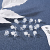 60 Sets 6 Style Crown & Cross & Swan & Vortex Transparent Resin Stud Earrings for Women EJEW-BG0001-02-6