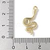 Brass Micro Pave Clear Cubic Zirconia Pendants KK-S505-04G-02-3