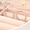 Rack Plating Brass Micro Pave Cubic Zirconia Hoop Earrings EJEW-H143-15P-01-1