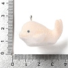 Flocking Opaque Resin Pendants RESI-D017-02B-P-3