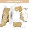 10 Yards Polyester Ribbons with Fringe Edge OCOR-WH0070-120B-4