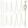 SUNNYCLUE 12Pcs 3 Style Brass Chain Tassel Big Pendants KK-SC0003-20-1