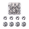 20Pcs 2 Colors Silicone Beads SIL-TA0001-07C-1