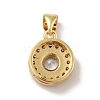 Brass Micro Pave Cubic Zirconia Pendants KK-B059-26G-2