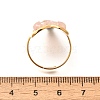 Natural Rose Quartz Chip Finger Rings for Women RJEW-R012-07G-3