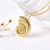 Brass Pendant Necklaces NJEW-S385-05A-G-1