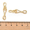 Brass Hook and S-Hook Clasps KK-H496-07G-3