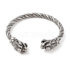 Viking 304 Stainless Steel Open Cuff Bangles for Men BJEW-U001-07I-G-2