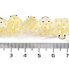 Transparent Glass Enamel Beads Strands GLAA-B021-05C-4