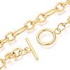 Unisex PVD Vacuum Plating 304 Stainless Steel Figaro Chain Necklaces X-NJEW-H215-03G-2