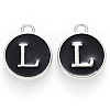 Platinum Plated Alloy Charms LS-ENAM-S118-02L-P-1