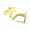 Brass Letter Stud Earrings for Women EJEW-A038-01K-G-2