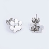 304 Stainless Steel Stud Earrings X-EJEW-E254-01P-1