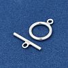 Sterling Silver Ring Toggle Clasps X-STER-A008-16-2