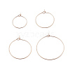 24Pcs 4 Size 316L Surgical Stainless Steel Hoop Earring Findings X1-STAS-ZZ0001-03RG-1