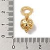 Rack Plating Brass Micro Pave Cubic Zirconia Fold Over Clasps KK-A222-02A-G-3