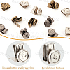 12Pcs 3 Colors Alloy Suspenders Replacement Clips No Sew Button Ends Adjustable Brace Clips For Overalls Pants Hats Garment BUTT-CY0001-35-6