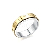 Rotating Titanium Steel Finger Ring for Women Men PW-WGDD1F1-03-1