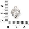 Brass Micro Pave Cubic Zirconia Pendants KK-P288-04P-3