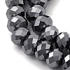 Synthetic Terahertz Stone Beads Strands G-H327-N03-01-3